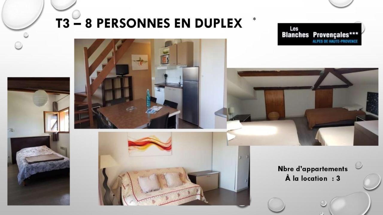 Les Blanches Provencales Bed and Breakfast Selonnet Eksteriør billede